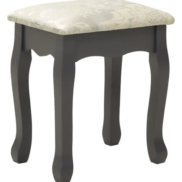 vidaXL Sminkbord>Sminkbord med pall 50x59x136 cm paulowniaträ