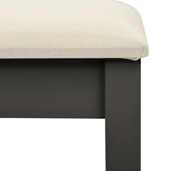 vidaXL Sminkbord>Sminkbord med pall 65x36x128 cm kejsarträ MDF