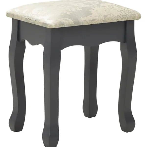 vidaXL Sminkbord>Sminkbord med pall 75x69x140 cm paulowniaträ