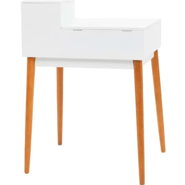 vidaXL Sminkbord>Sminkbord med spegel MDF 60x50x86 cm Vit