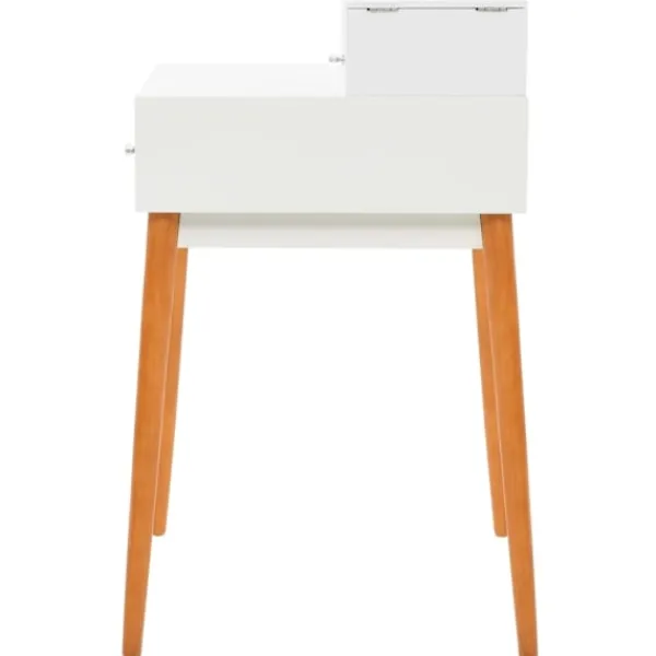 vidaXL Sminkbord>Sminkbord med spegel MDF 60x50x86 cm Vit