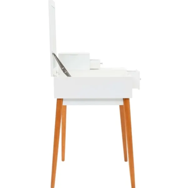vidaXL Sminkbord>Sminkbord med spegel MDF 60x50x86 cm Vit
