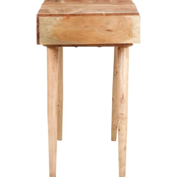 vidaXL Sminkbord>Sminkbord med spegel 112x45x76 cm massivt mangoträ
