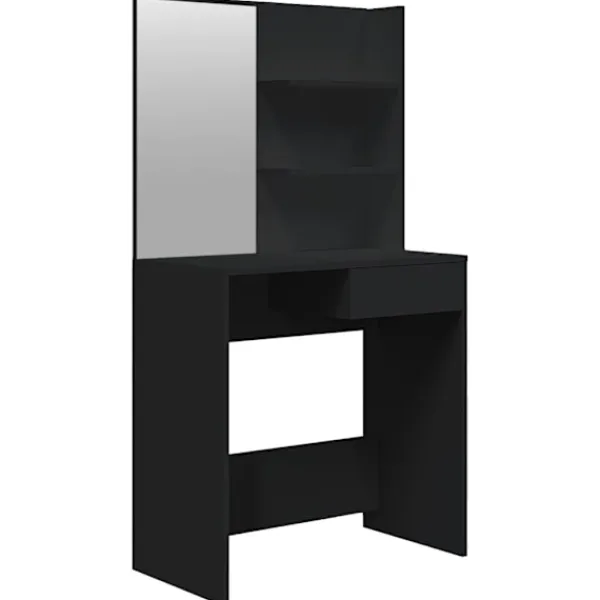 vidaXL Sminkbord>Sminkbord med spegel 74,5x40x141 cm