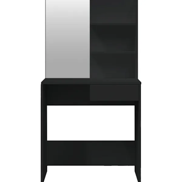 vidaXL Sminkbord>Sminkbord med spegel 74,5x40x141 cm