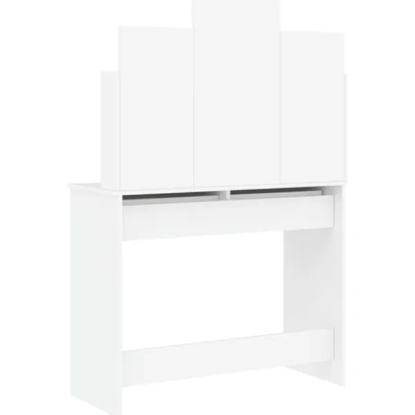vidaXL Sminkbord>Sminkbord med spegel 96x39x142 cm