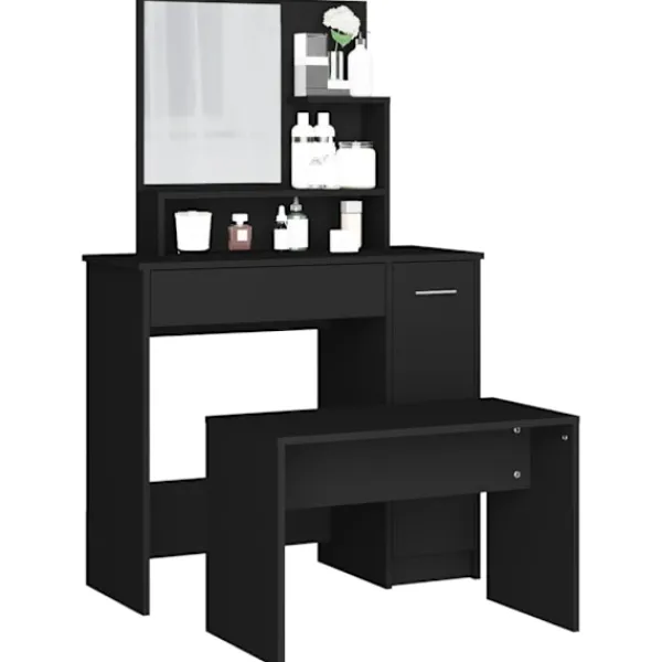 vidaXL Sminkbord>Sminkbord 86,5x35x136 cm