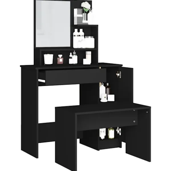vidaXL Sminkbord>Sminkbord 86,5x35x136 cm