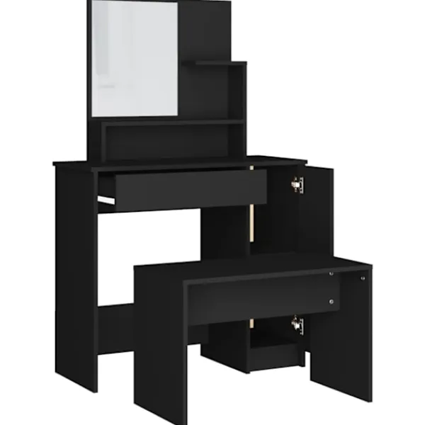 vidaXL Sminkbord>Sminkbord 86,5x35x136 cm