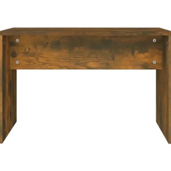 vidaXL Sminkbord>Sminkpall rökfärgad ek 70x35x45 cm konstruerat trä