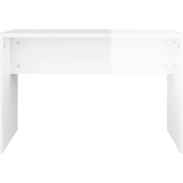 vidaXL Sminkbord>Sminkpall högglans 70x35x45 cm konstruerat trä