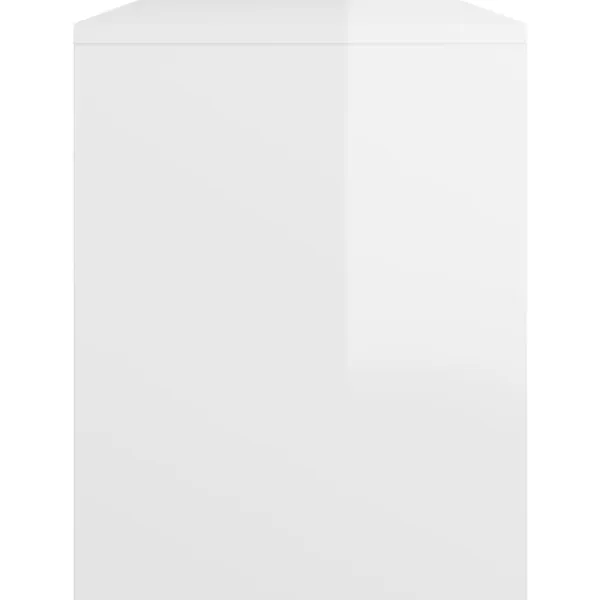vidaXL Sminkbord>Sminkpall högglans 70x35x45 cm konstruerat trä