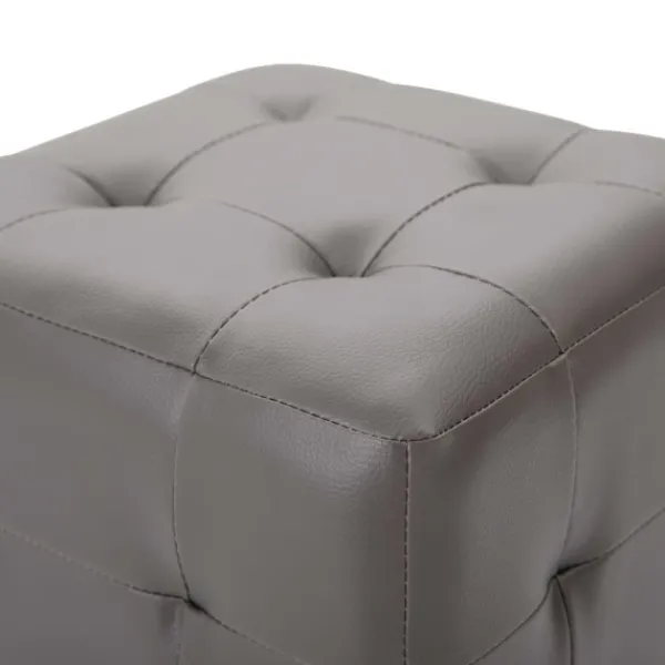vidaXL Sittpuffar>Sängbord 2 st 30x30x30 cm konstläder