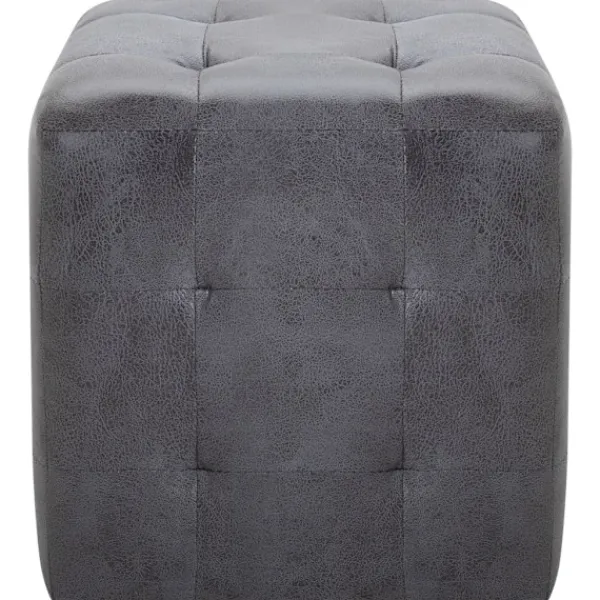 vidaXL Sittpuffar>Sängbord 2 st 30x30x30 cm konstmocka