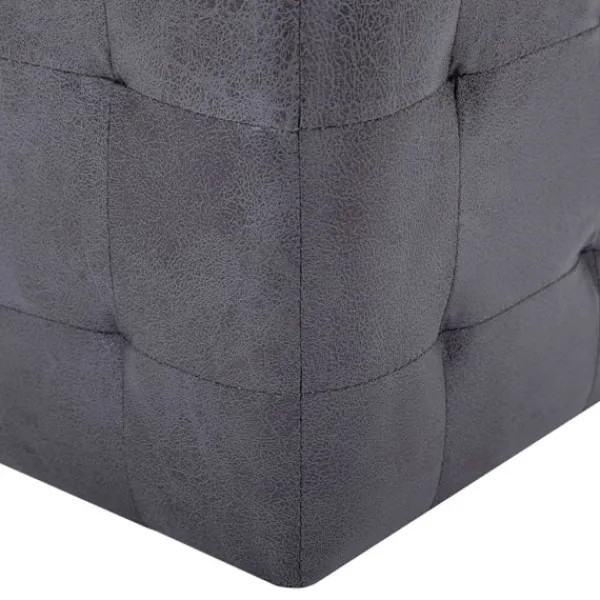 vidaXL Sittpuffar>Sängbord 2 st 30x30x30 cm konstmocka