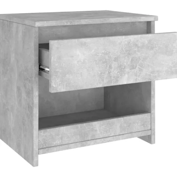 vidaXL Sängar>Sängbord betonggrå 40x30x39 cm konstruerat trä grå