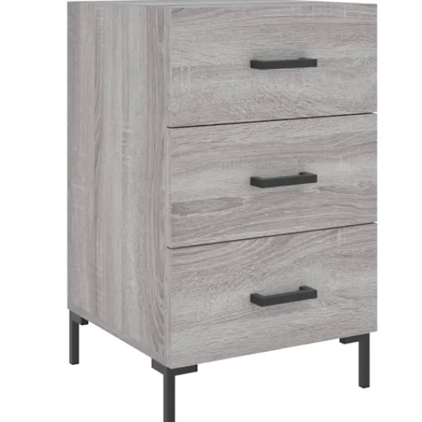 vidaXL Byråer>Sängbord sonoma-ek 40x40x66 cm konstruerat trä