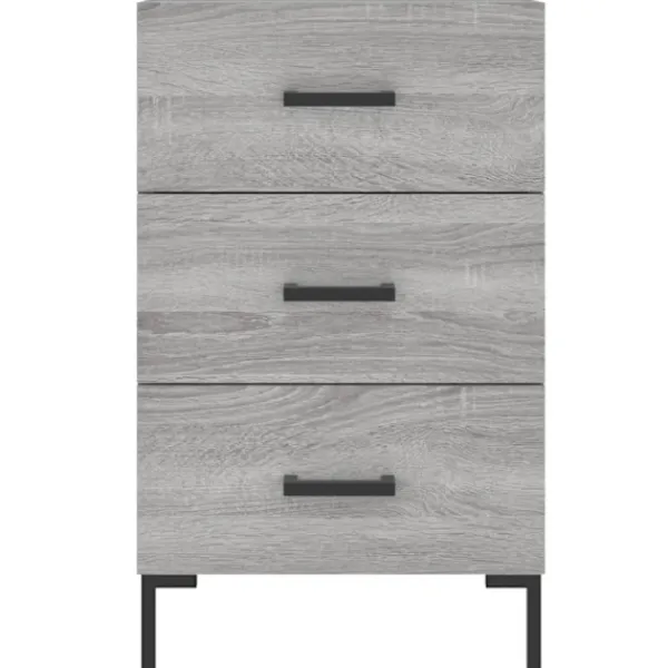 vidaXL Byråer>Sängbord sonoma-ek 40x40x66 cm konstruerat trä