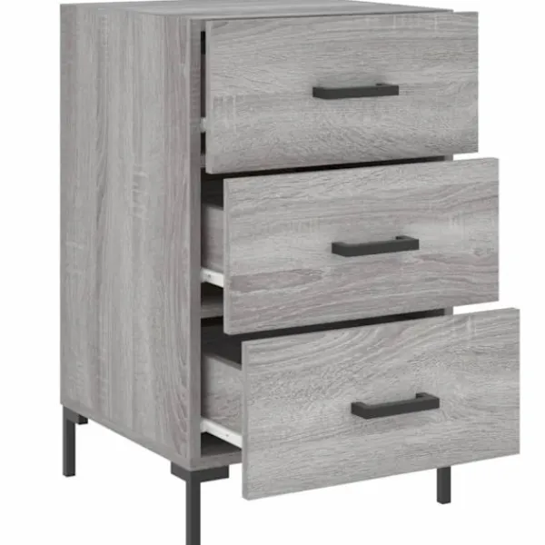 vidaXL Byråer>Sängbord sonoma-ek 40x40x66 cm konstruerat trä