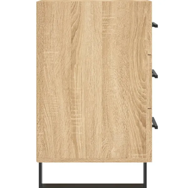 vidaXL Byråer>Sängbord sonoma-ek 40x40x66 cm konstruerat trä