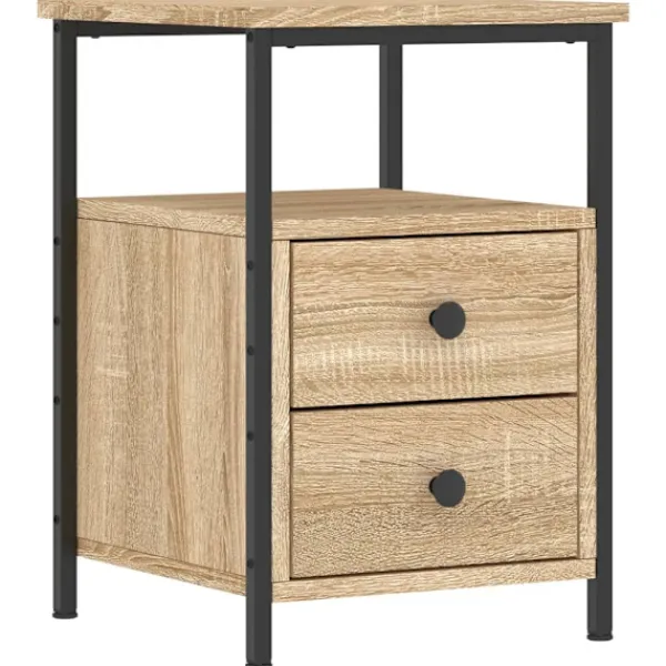 vidaXL Sängar>Sängbord sonoma- 34x35,5x50 cm konstruerat trä Brun
