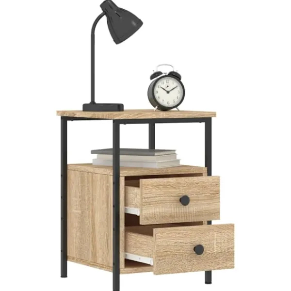 vidaXL Sängar>Sängbord sonoma- 34x35,5x50 cm konstruerat trä Brun