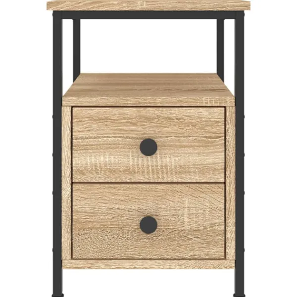 vidaXL Sängar>Sängbord sonoma- 34x35,5x50 cm konstruerat trä Brun