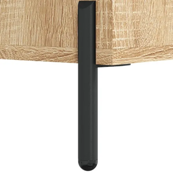 vidaXL Byråer>Sängbord sonoma-ek 40x40x66 cm konstruerat trä