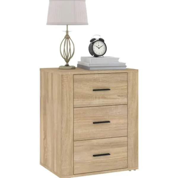vidaXL Byråer>Sängbord sonoma-ek 50x36x60 cm konstruerat trä