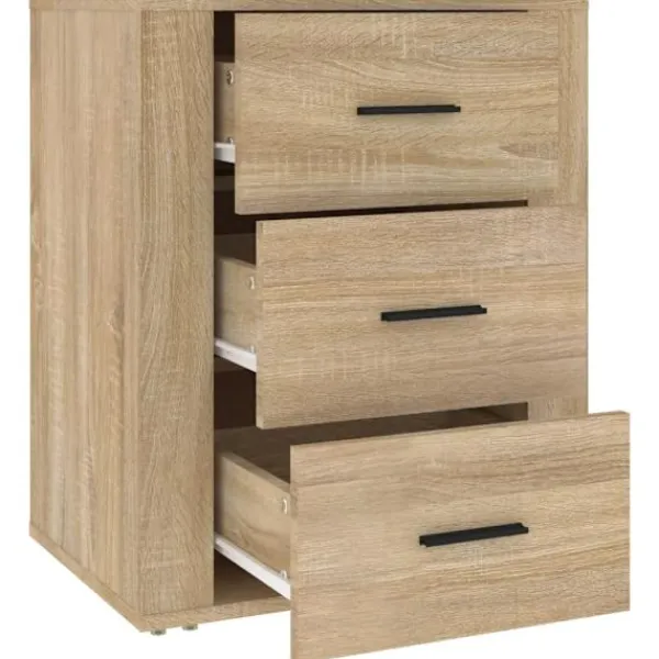 vidaXL Byråer>Sängbord sonoma-ek 50x36x60 cm konstruerat trä
