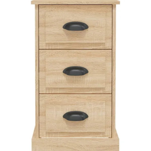 vidaXL Byråer>Sängbord sonoma-ek 39x39x67 cm konstruerat trä