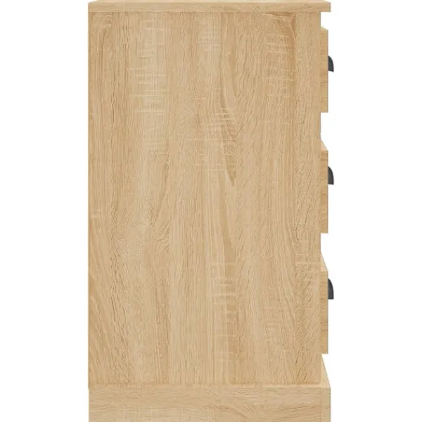 vidaXL Byråer>Sängbord sonoma-ek 39x39x67 cm konstruerat trä