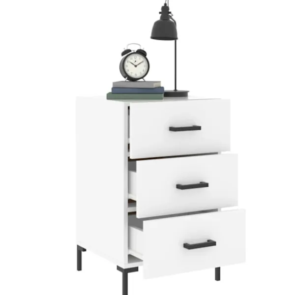 vidaXL Byråer>Sängbord 40x40x66 cm konstruerat trä