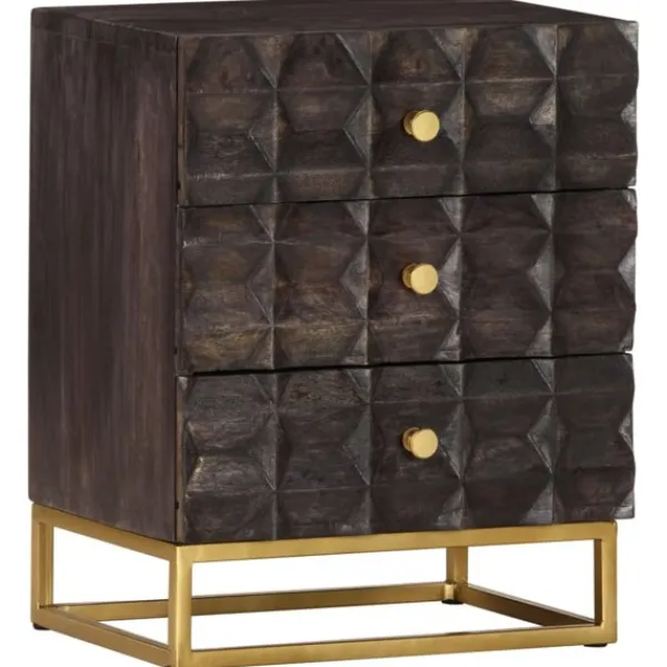 vidaXL Sängar>Sängbord 40x30x50 cm massivt mangoträ