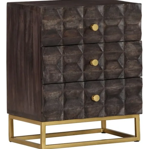vidaXL Sängar>Sängbord 40x30x50 cm massivt mangoträ