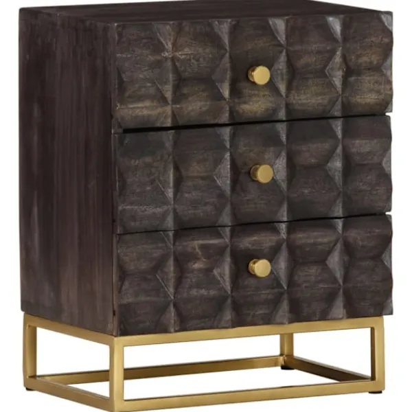 vidaXL Sängar>Sängbord 40x30x50 cm massivt mangoträ
