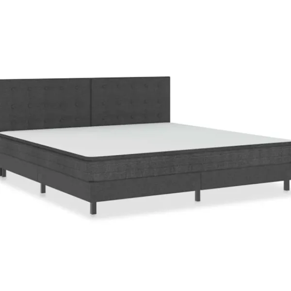 vidaXL Sängar>Sänggavel mörk tyg tuftad 200x200 cm