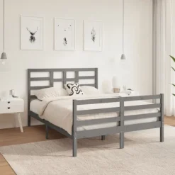vidaXL Sängar>Sängram massivt trä 140x190 cm