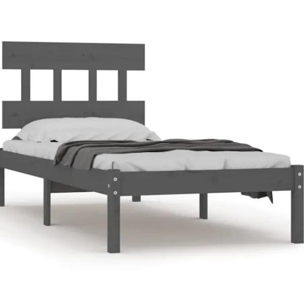 vidaXL Sängar>Sängram massivt trä 90x200 cm