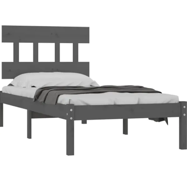 vidaXL Sängar>Sängram massivt trä 90x200 cm