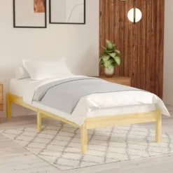 vidaXL Sängar>Sängram massiv furu 90x200 cm