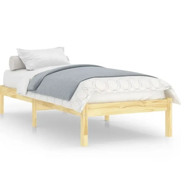 vidaXL Sängar>Sängram massiv furu 90x200 cm