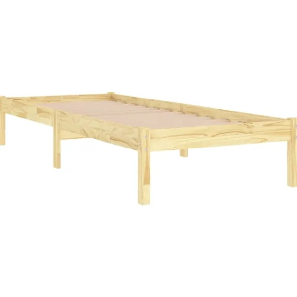 vidaXL Sängar>Sängram massiv furu 100x200 cm