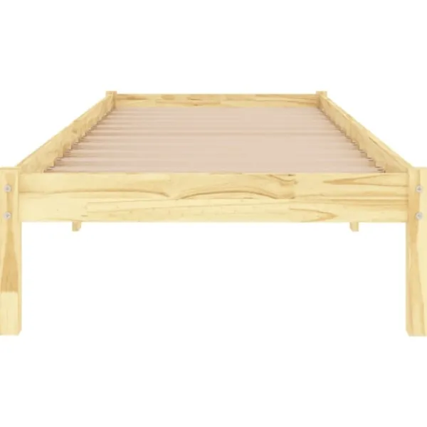 vidaXL Sängar>Sängram massiv furu 100x200 cm