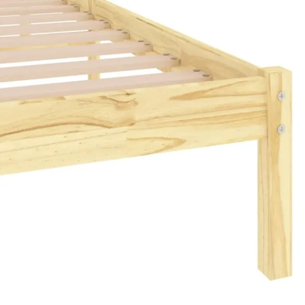 vidaXL Sängar>Sängram massiv furu 100x200 cm