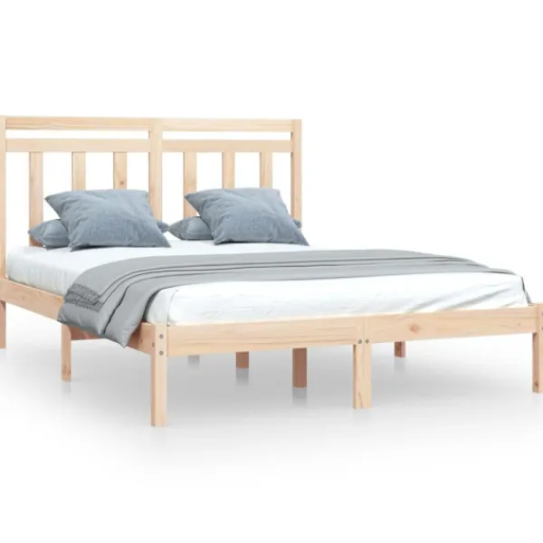 vidaXL Sängar>Sängram massivt trä 150x200 cm