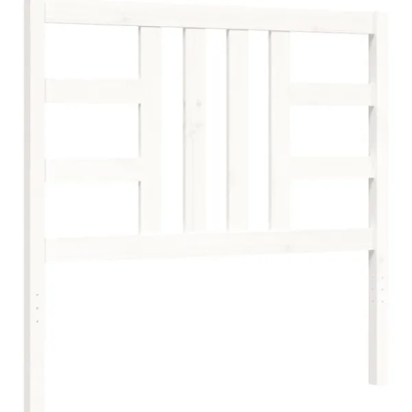 vidaXL Sängar>Sängram med huvudgavel 100x200 cm massivt trä