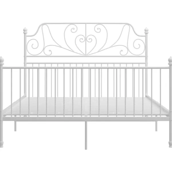 vidaXL Sängar>Sängram med huvudgavel utan madrass 160x200 cm metall