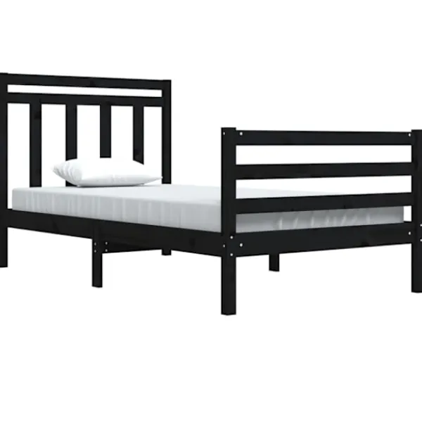 vidaXL Sängar>Sängram massivt trä 100x200 cm