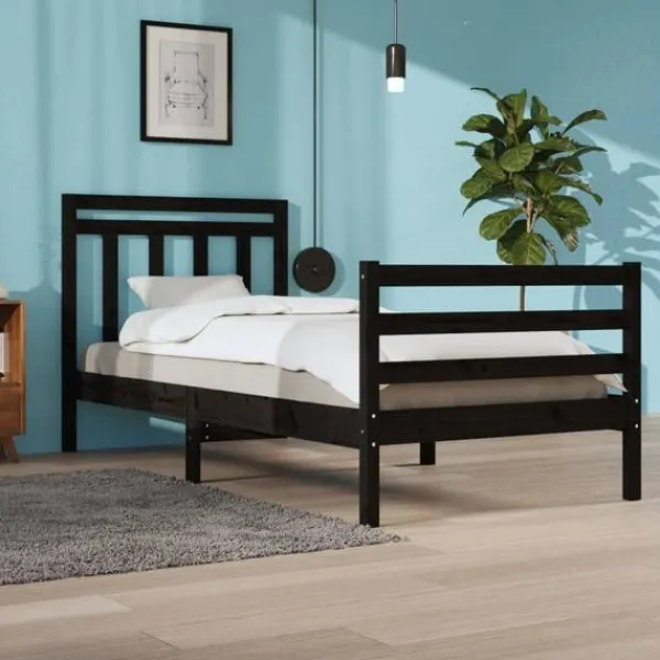 vidaXL Sängar>Sängram massivt trä 100x200 cm